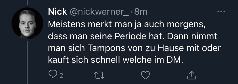 Nick Werner und die Menstruation der Frau Part2